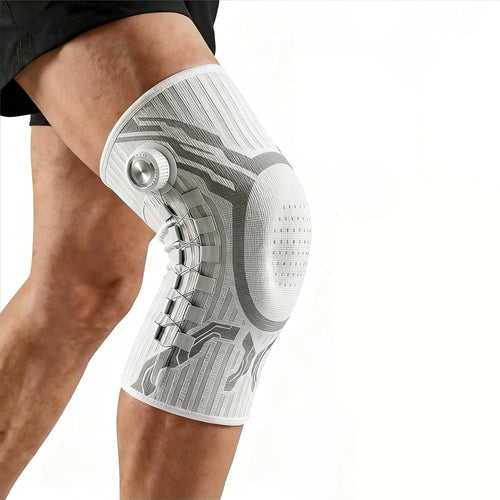Dial Adjustable Compression Knee Brace, Breathable Non-Slip Knee Support for Arthritis, Meniscus Tear, Sports Running, ACL Injury Recovery for Men & Women