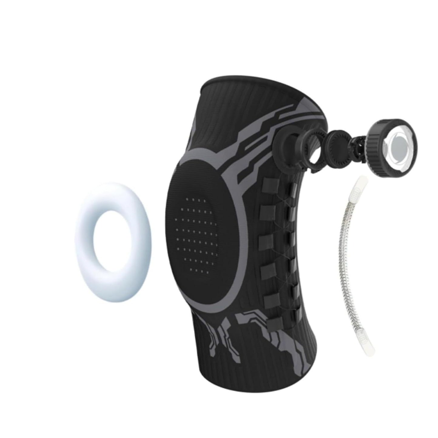 Dial Adjustable Compression Knee Brace, Breathable Non-Slip Knee Support for Arthritis, Meniscus Tear, Sports Running, ACL Injury Recovery for Men & Women